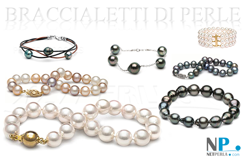 Braccialetti di perle di coltura | braccialetti con perle | perle coltivate